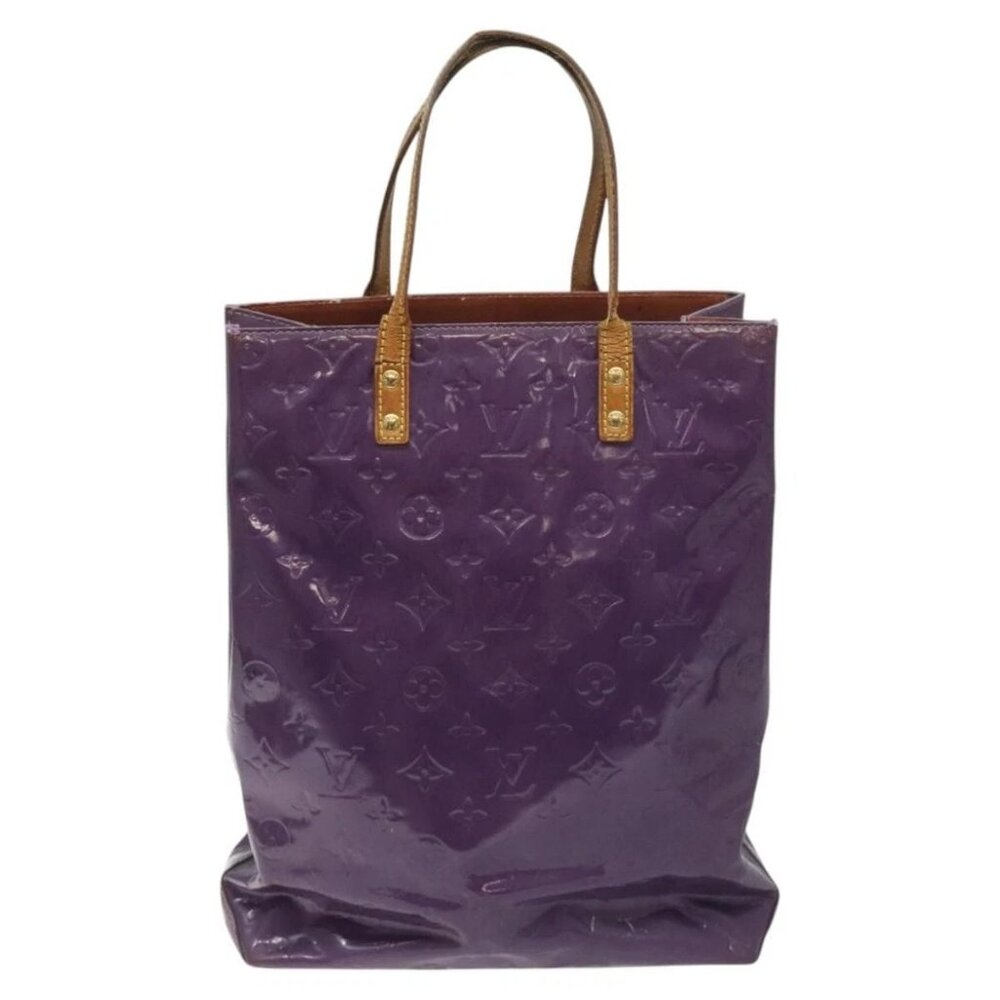 LOUIS VUITTON Monogram Vernis Reade MM Tote Bag Viole - Picture 3 of 16